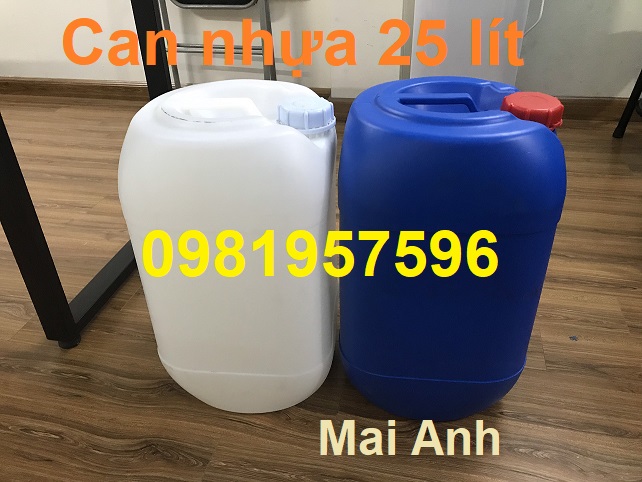 Can nhựa 25 lít đựng hóa chất, can nhua, can nhựa 20 lít, can nhựa 10 lít, can n